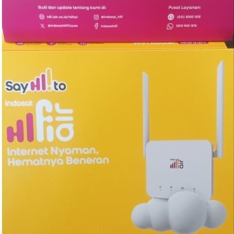 Modem Wifi 4G Indosat Hifi Air FREE KOUTA 50GB 32 Perangkat