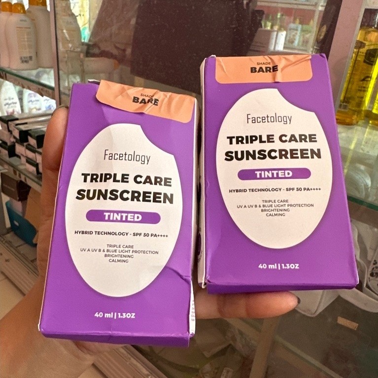 Facetology Triple Care Sunscreen Tinted Bare / Facetology Sunscreen
