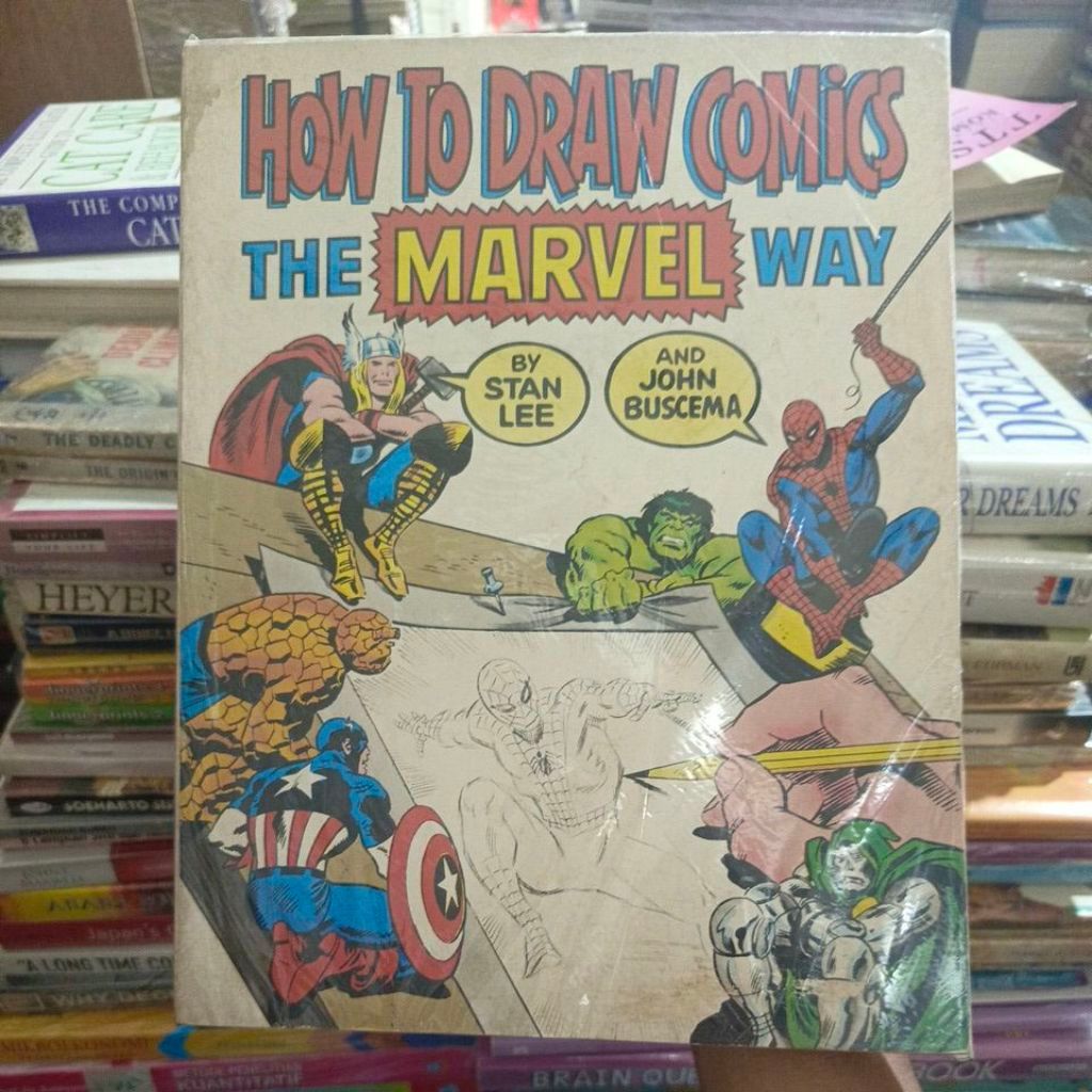 BUKU HOW TO DRAW COMICS THE MARVEL WAY ORIGINAL IMPORTED