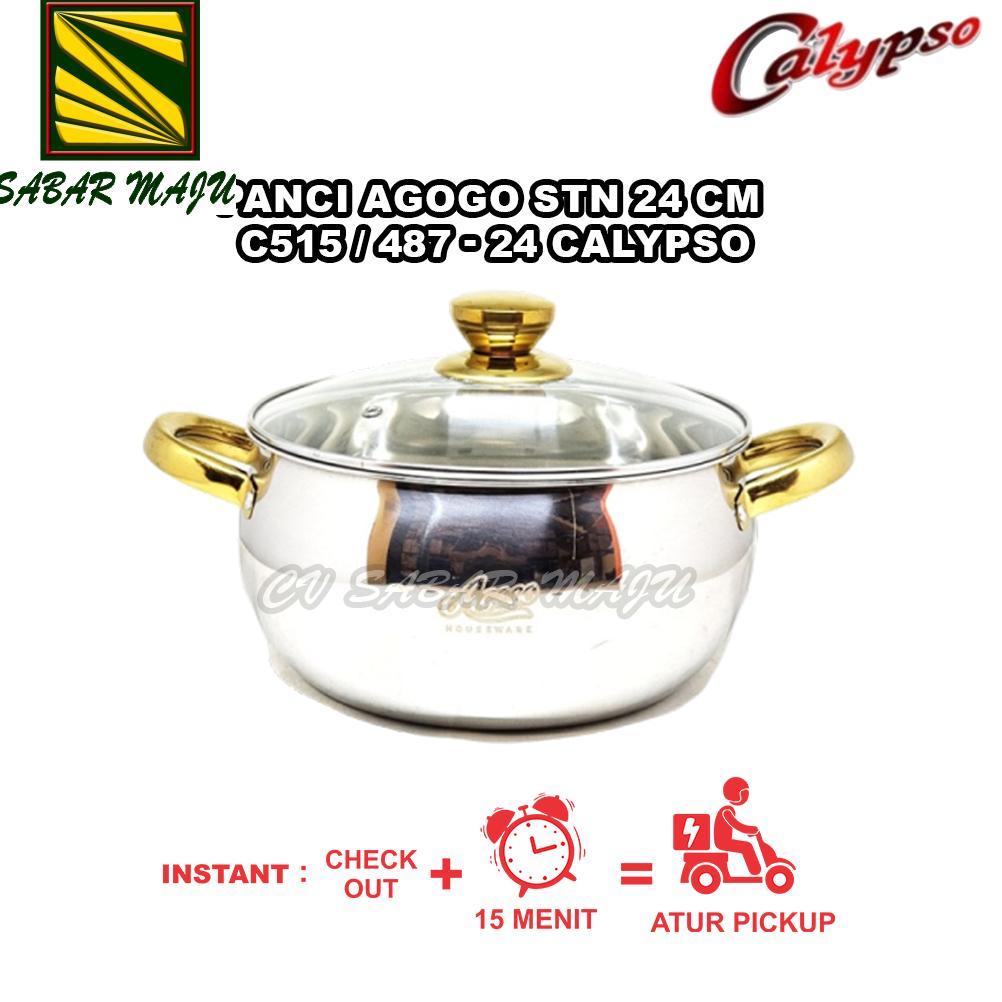 TERBARU Agogo Soup Pot / Panci Gold Stainless Steel 2024 cm