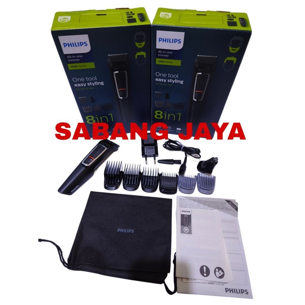Philips Shaver MG3730 8IN1 Pencukur Multigroom Series 3000