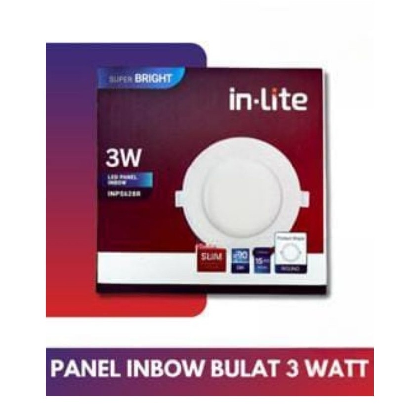 in-Lite INLITE LAMPU DOWNLIGHT LED PANEL BULAT/SEGI TANAM/INBOW INPS628R/INPS628S