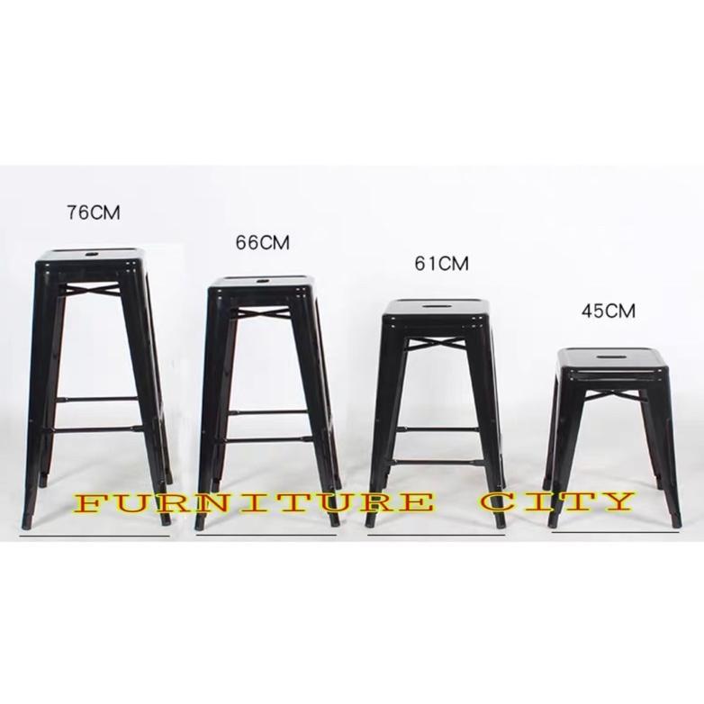 kursi tolix kursi besi kursi tinggi kursi cafe minibar kursi barstool ironchair tinggi 45cm ,66cm ,6