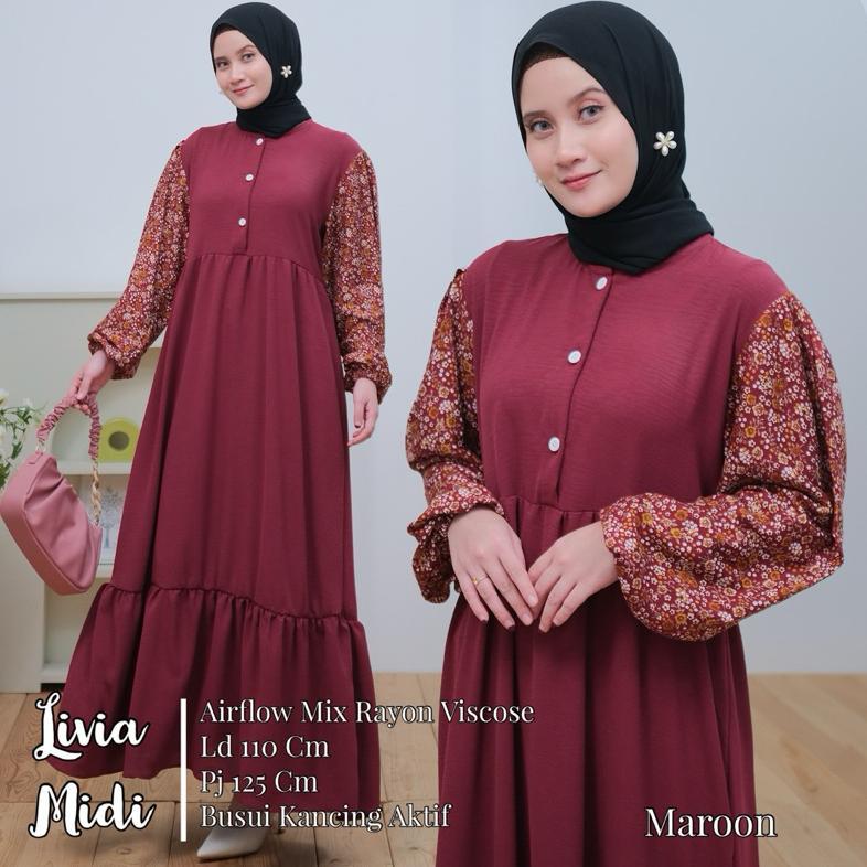 [Reseller] Alesa - Livia Midi Dress Original By Vican