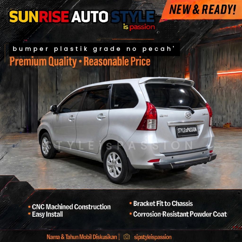Towing Rhino Defender/Tanduk Bemper All New Avanza Veloz 2012-2020