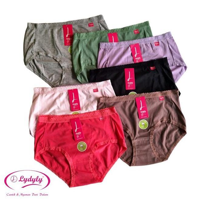 DE53 - [ 6 Pcs ] CD Lydyly 005 Renda | Celana dalam wanita karet renda Lydyly | CD wanita