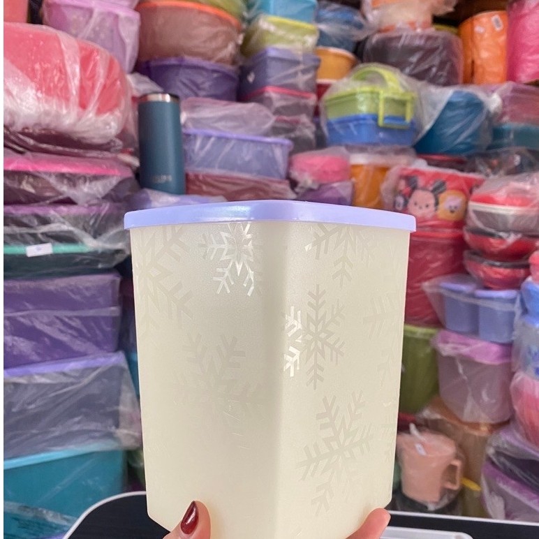 Tupperware Toples Lentur 1.4L – Wadah Penyimpanan Makanan Serbaguna Dengan Tutup