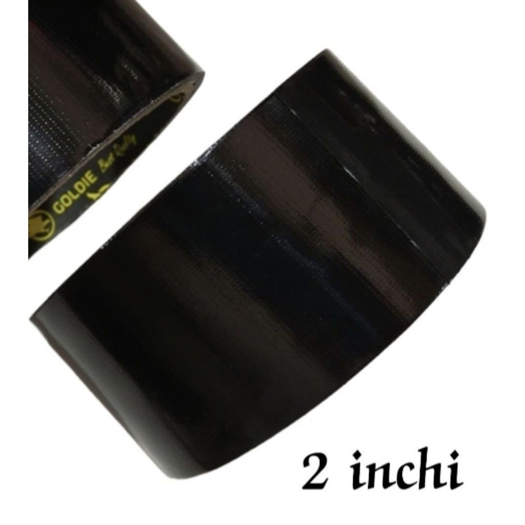 Linen Tape / Lakban Kain Hitam Goldie Tipis 2 Inch X 3 Meter / Lsn ( 12 Pcs )