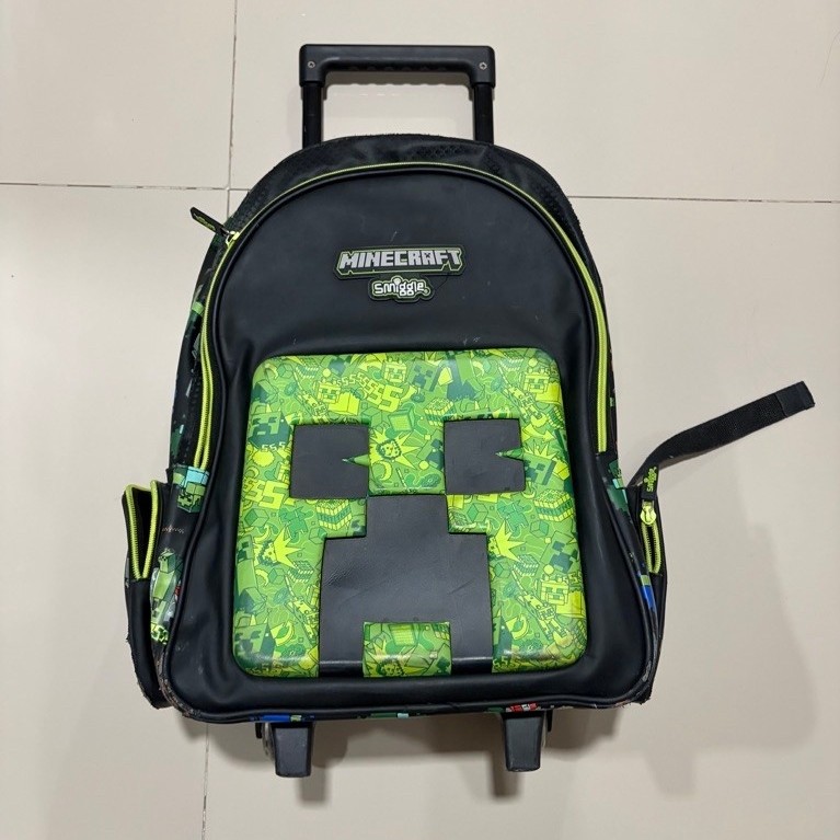 Minecraft Trolley Backpack Sd - Tas Trolley Original Smiggle