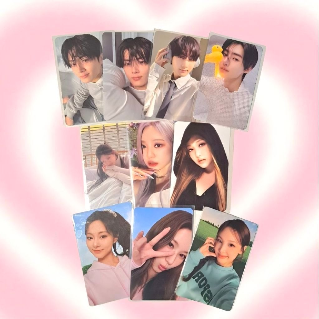 Photocard Official Enhypen Jennie Blackpink Nayeon Sana Tzuyu Twice Richeese Nabati Ningning Aespa