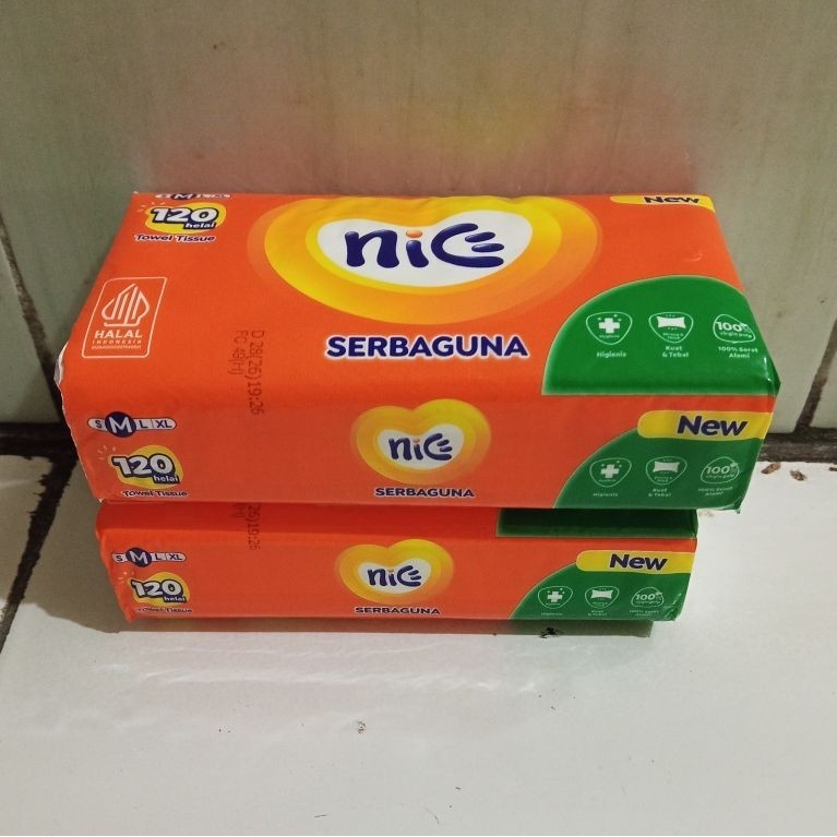 tissue nice 120 helai tisu paket isi 2pcs