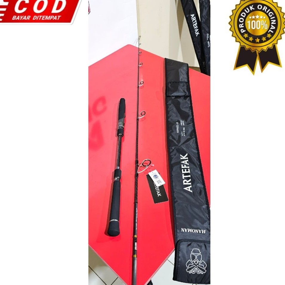 Joran ARTEFAK Hanoman Jigging - Xwrap Carbon Fuji