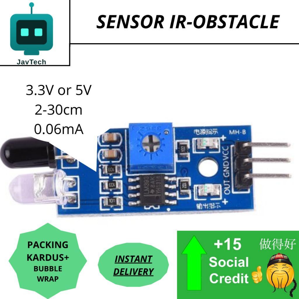 Sensor Ir Obstacle - Sensor Halangan,Sensor benda,Ir Obstacle murah,Modul Murah.