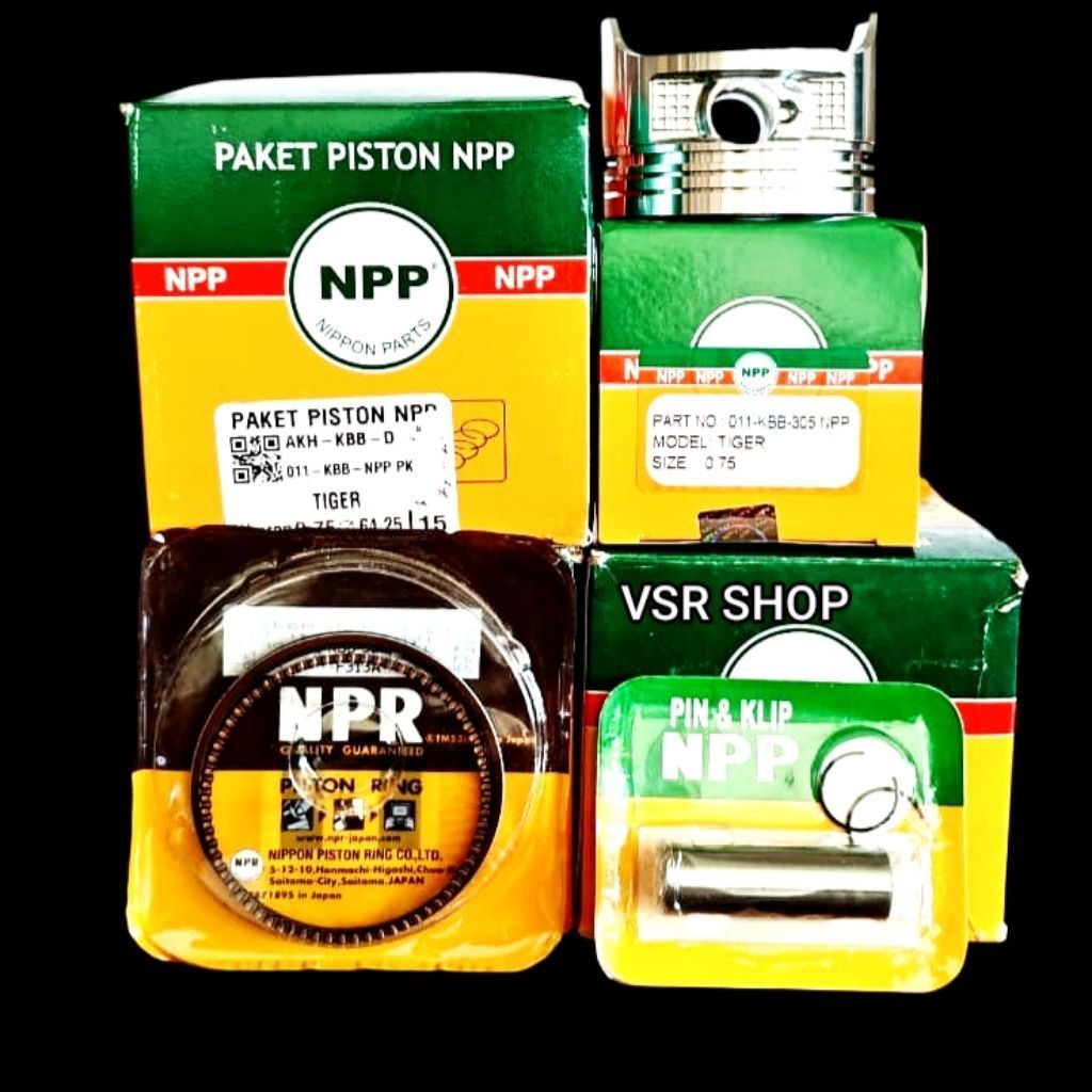TIGER NIPPON PARTS NPP PAKET PISTON KIT SEHER SEKER KCJ KBB HONDA TIGER