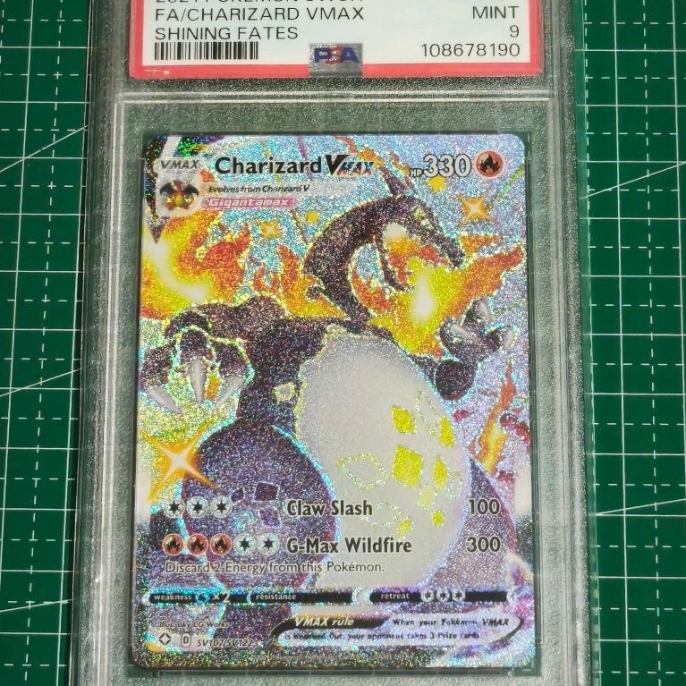 Kartu Pokemon Charizard VMAX Japan PSA 9