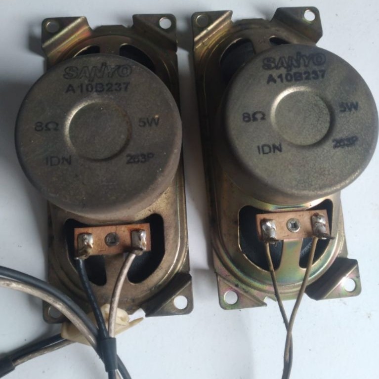 1 set speaker tv sanyo CG21kx2 kondisi bekas ori COPOTAN