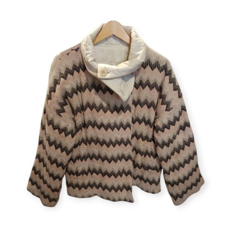 sport missoni knitted puff jacket