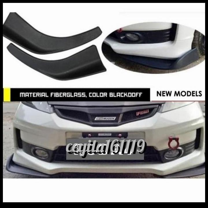 TERLARIS WINGLET LIPS BUMPER DIFFUSER DEPAN MOBIL ALL NEW BRIO SATYA/RS 