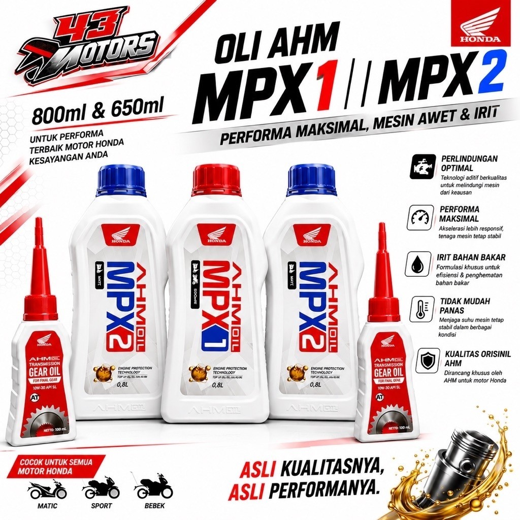 OLI AHM MPX 1 | AHM OIL MPX2 | GARDAN AHM OIL | ORIGINAL 100%