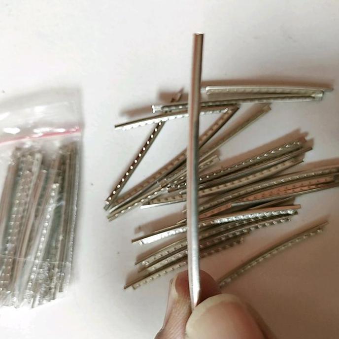 Lead- Grip /Fret Gitar Akustik Isi  20 Pcs, Bahan Stenlis Chrom