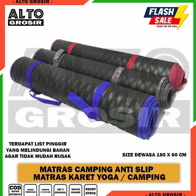 ORIGINAL MATRAS CAMPING OUTDOOR DEWASA MATRAS OLAHRAGA ALAS YOGA KARPET SENAM YOGA TEBAL