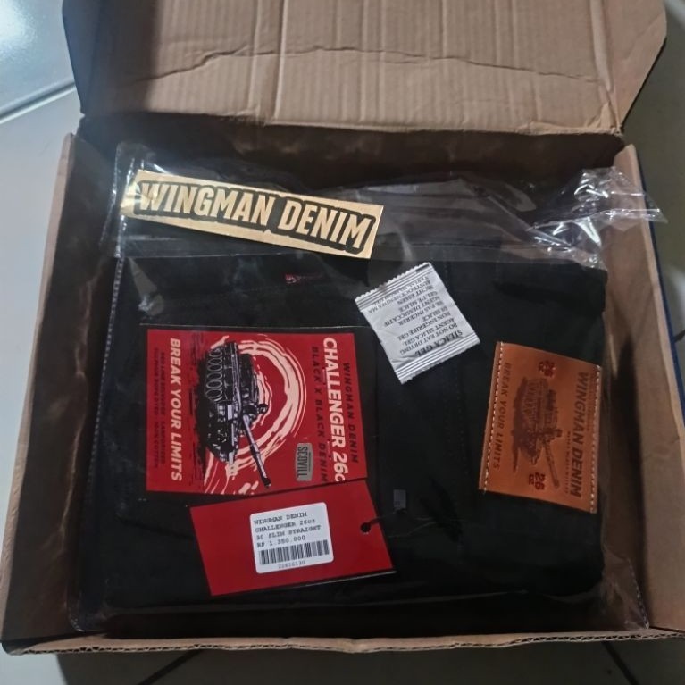 wingman denim 27 oz chalengger size 30 indigox black