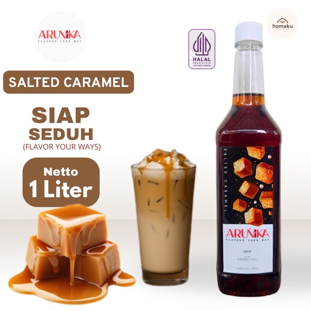 Sirup Caramel Arunika 1 Liter untuk Kopi, Latte & Aneka Minuman Kekinian