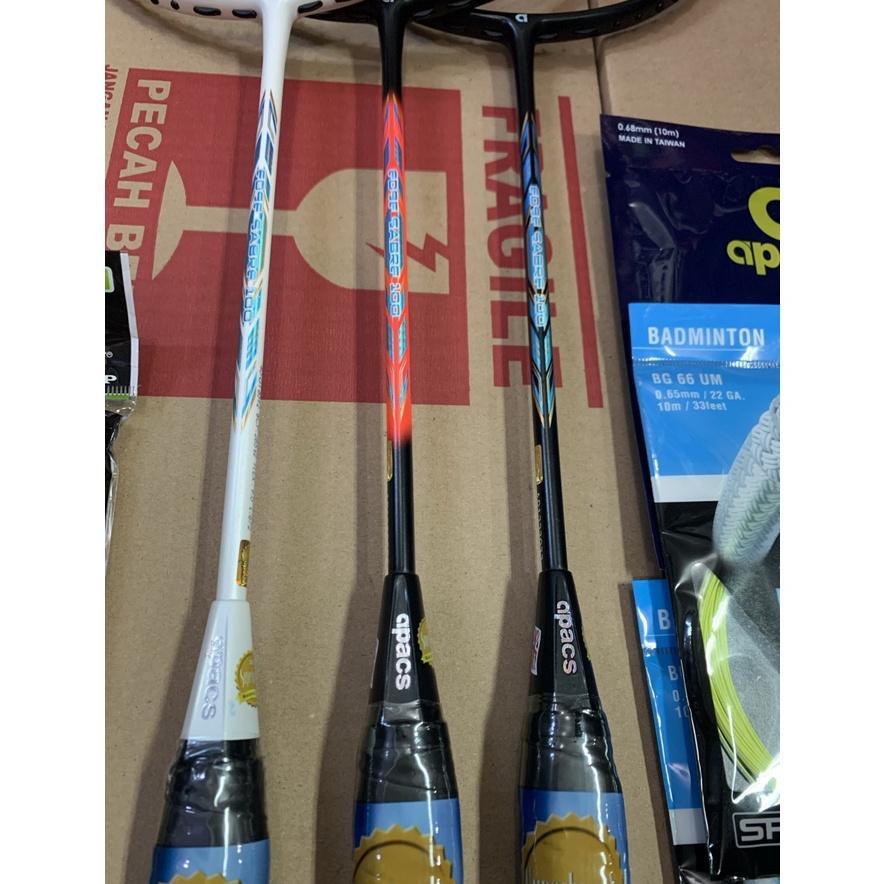 Raket Badminton APACS NEW EDGE SABER 100 Grip 4u G1 kuat 35 LBS ORI