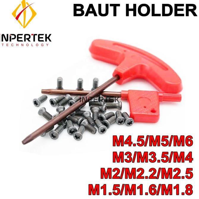 ISANOTEK Baut Bintang Holder Baut Insert Baut Stang Bubut Baut Bintang Baut