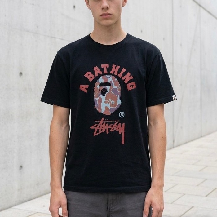 KAOS STUSSY / KAOS BAPE / TSHIRT BAPE / TSHIRT STUSSY
