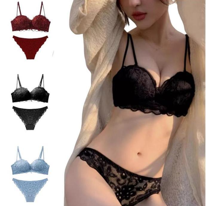King Store ID - BRA SET bh + cd beha Bh Set Sexy Dan Cd Wanita Impor Kualitas Terbaik SIZE 34-42