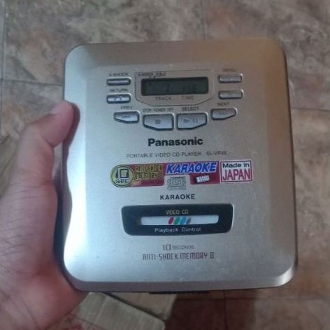 CD PORTABLE PLAYER WALKMAN TYPE PANASONIC VIDEO CD PLAYER SL-VP45 NORMAL