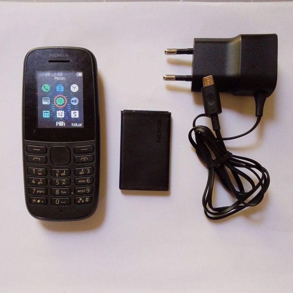 hp Nokia 105 Cas micro RADIO SENTER SMS TELPON keypad murah ori normal garansi hp Nokia 105