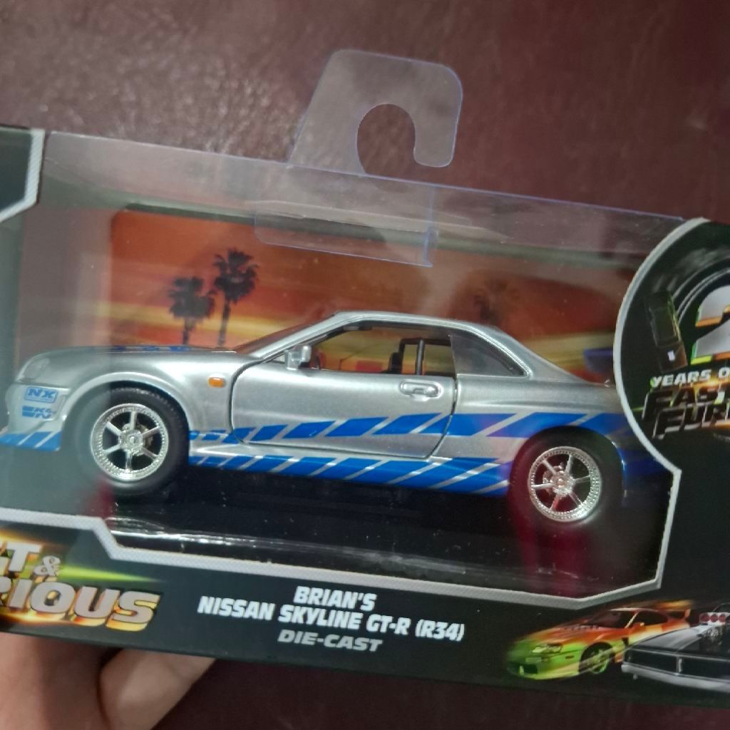 Jada fast and furious 1:32 nissan r34 brian