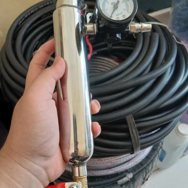 INJECTION CLEANER TOOLS 150ML STAINLES STEEL TABUNG ICT ALAT INFUS INJEKSI MOTOR LENGKAP