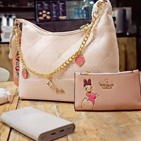 TAS BARBIE SABIT COC PINK ORIGINAL IMPORT
