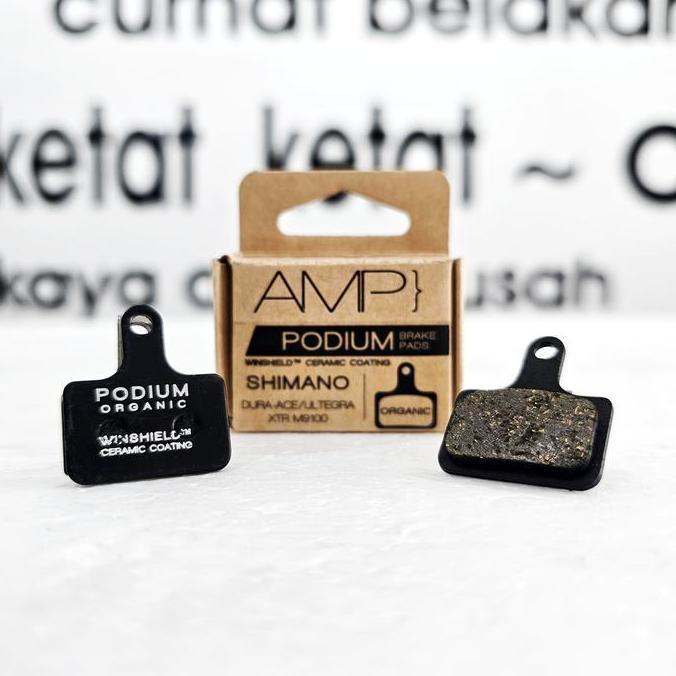 Promo AMP PODIUM Brakepad / Brake Pads Shimano - Organic Diskon