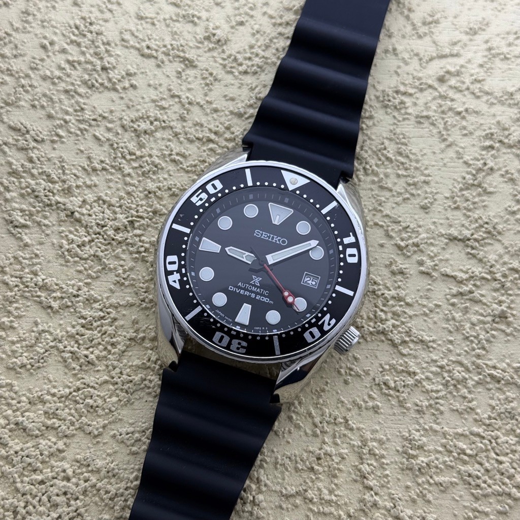 Watches Jam tangan Seiko Prospex X Sumo Edition Diver 200m Black Dial Second Preloved
