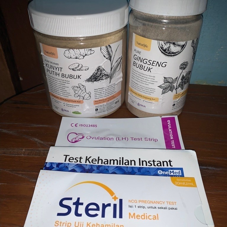 PRELOVED NATURLIFE KUNYIT PUTIH BUBUK & GINGSENG BUBUK