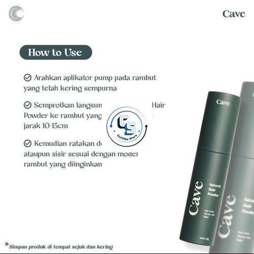 CAVE HAIR POWDER CAVE NATURAL HAIR POWDER MATTE FINISH 10GR FREE SISIR