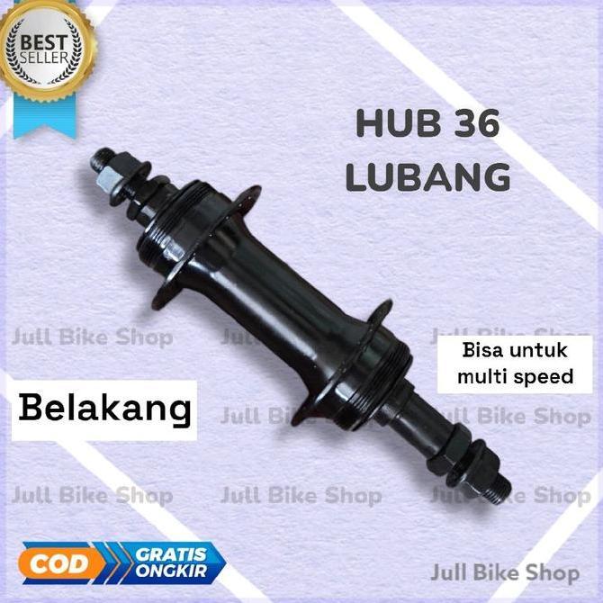 Promo Hub sepeda 36H lipat mtb hitam freehub bos double drat depan belakang bosch bosh 36 hole luban