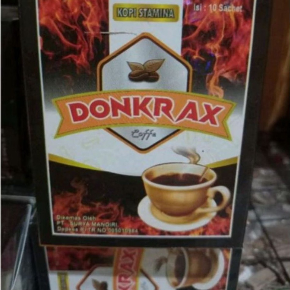 Kopi Dongkrax Stamina Pria 10 Saset - Original, Energi, Stamina