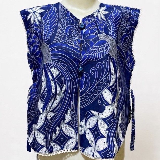 OUTER VEST BATIK MODERN - OUTER BATIK TALI LIST RENDA II BATIK ARSA