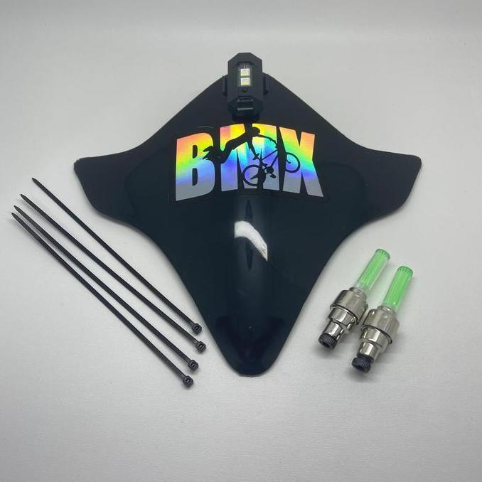Promo VISOR SEPEDA BMX + STIKER HOLOGRAM BMX + LAMPU TEMPEL + LAMPU TUTUP PENTIL NYALA Diskon