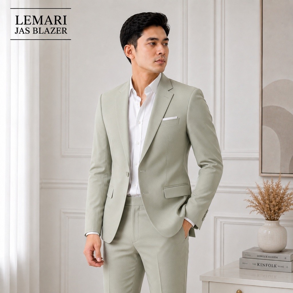 Jas Blazer Pria Sage Premium Executive - Formal Slimfit