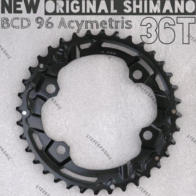 Promo NEW ORIGINAL SHIMANO Chainring BCD96 36T Chainring BCD96 Acymetris 36T Chainring SHIMANO 36T B