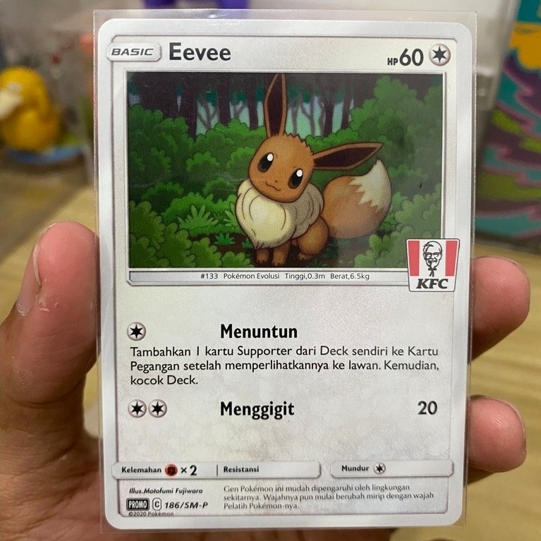 Eevee Promo KFC Pokemon Card