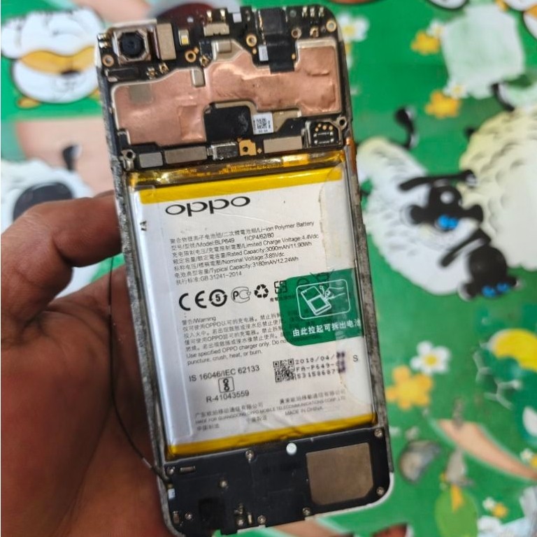Mesin opo a83 minus lcd Retak