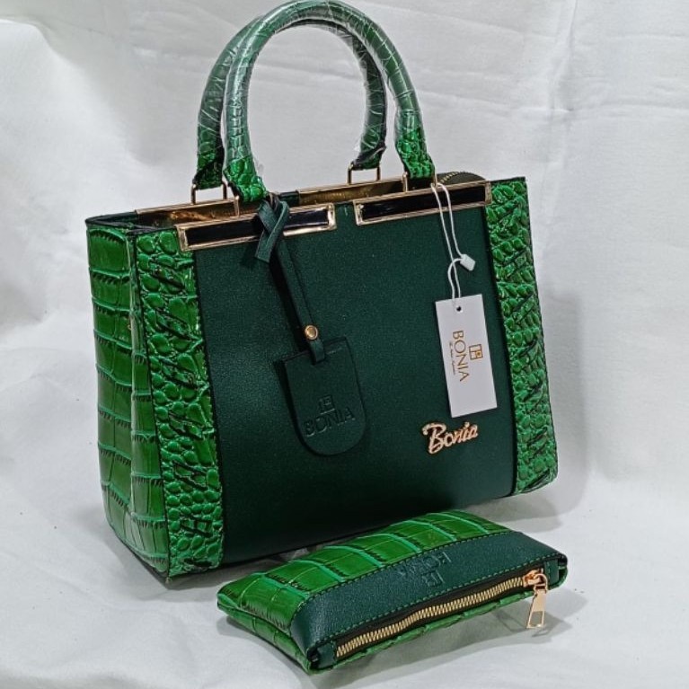 Tas bonia kulit tas bonia premium  handbag croco kilat  premium