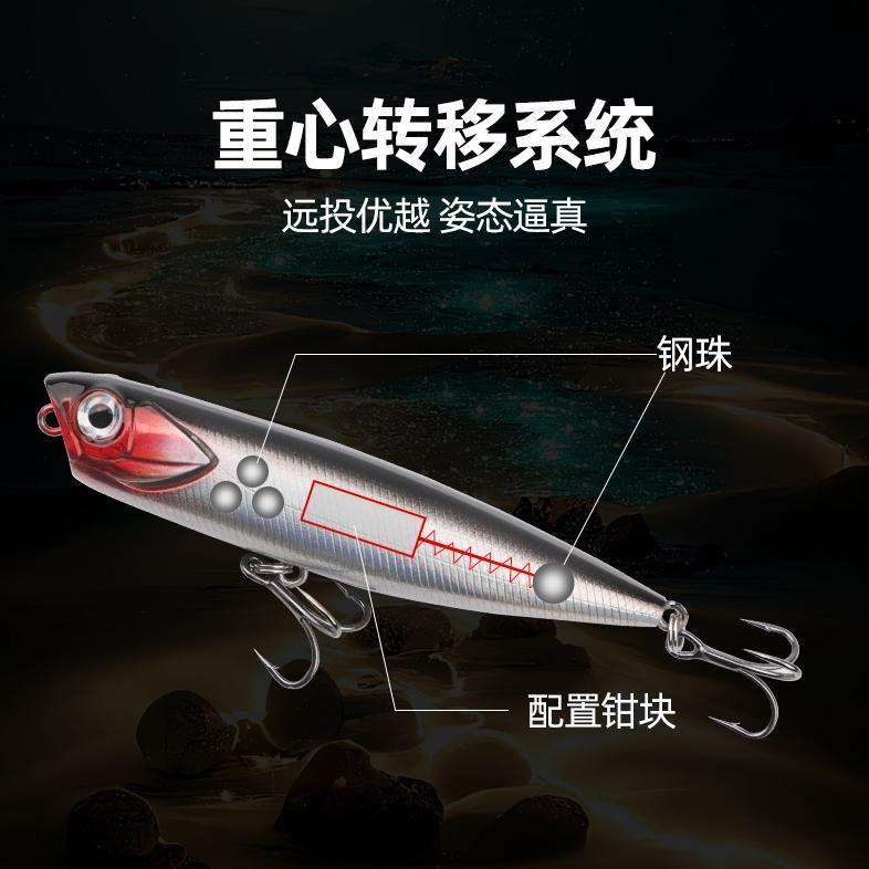 Umpan pancing Pencil WTD 5,5g/10g/15g Lure popper mata 3D killer LP224 (TERBAIK) (TERBARU) (TERMURAH